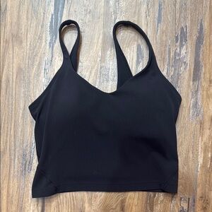 Lululemon black size 4 women’s align crop tank top